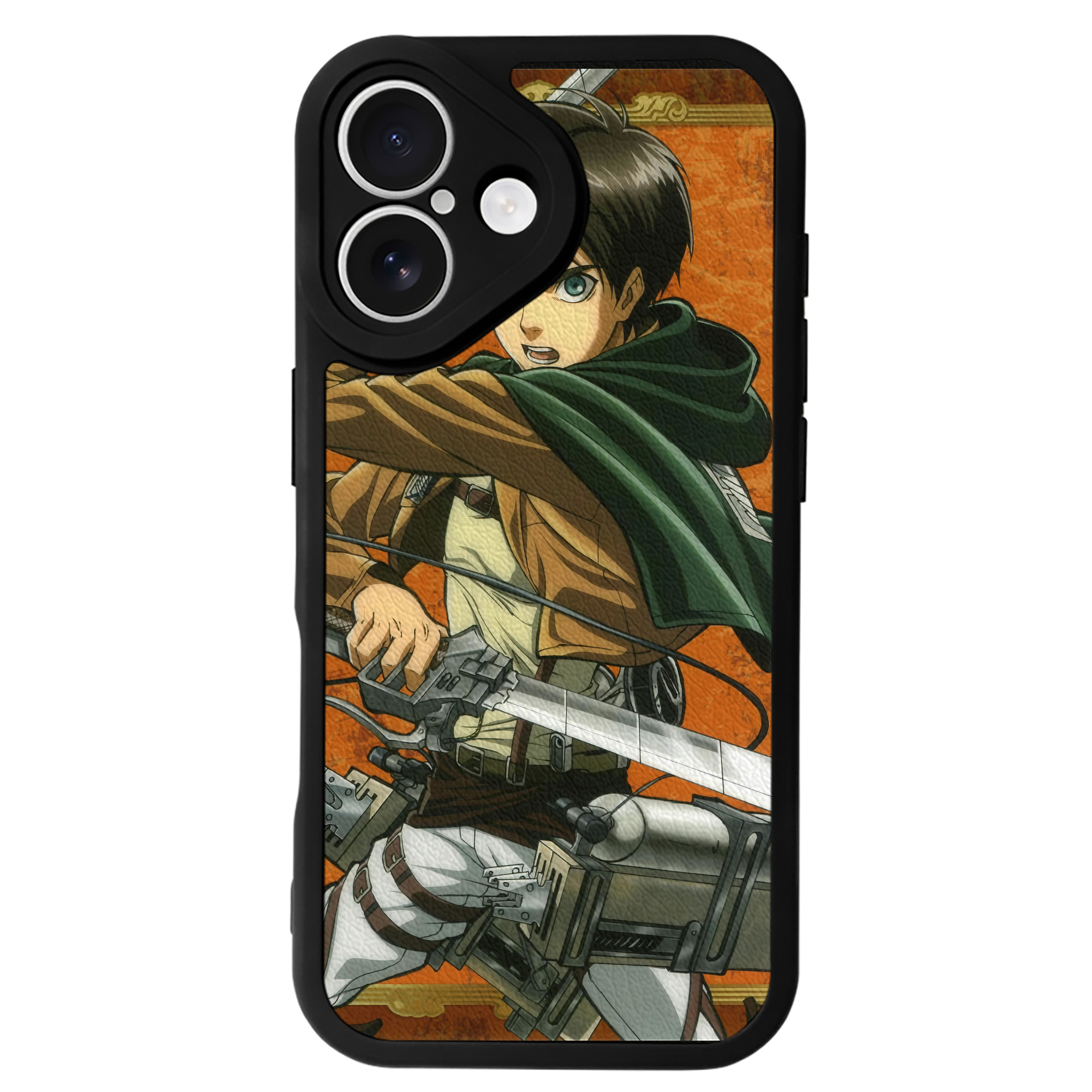 （画像用） 進撃の巨人 Attack on Titan 【iPhone 16シリーズ対応】シリコンスマホケース（レザー調） 材質：シリコン